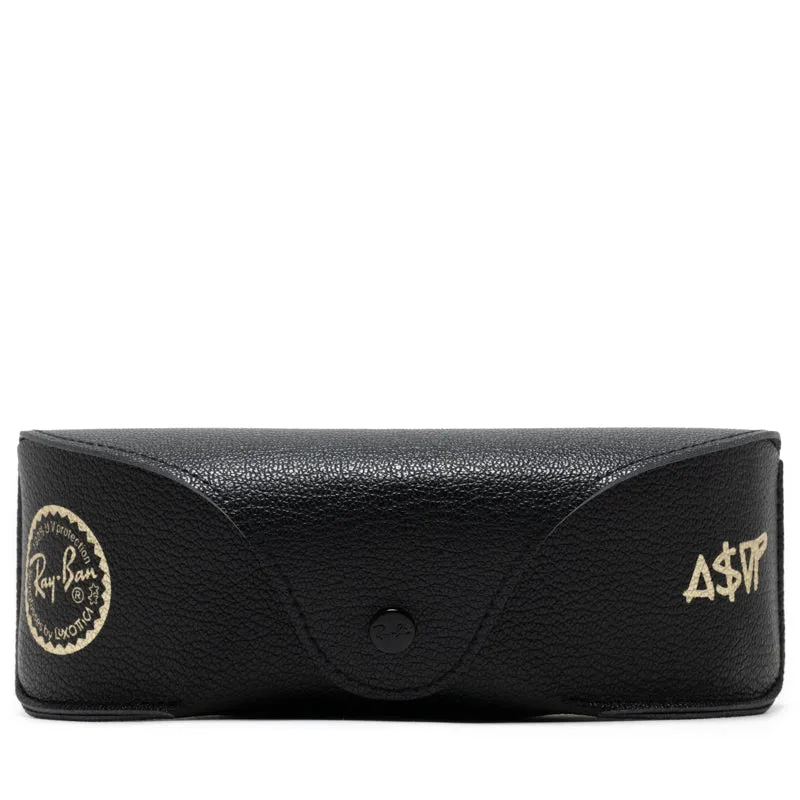 A$AP Rocky x Ray-Ban Mega Wayfarer - Polished Black/Dark Grey