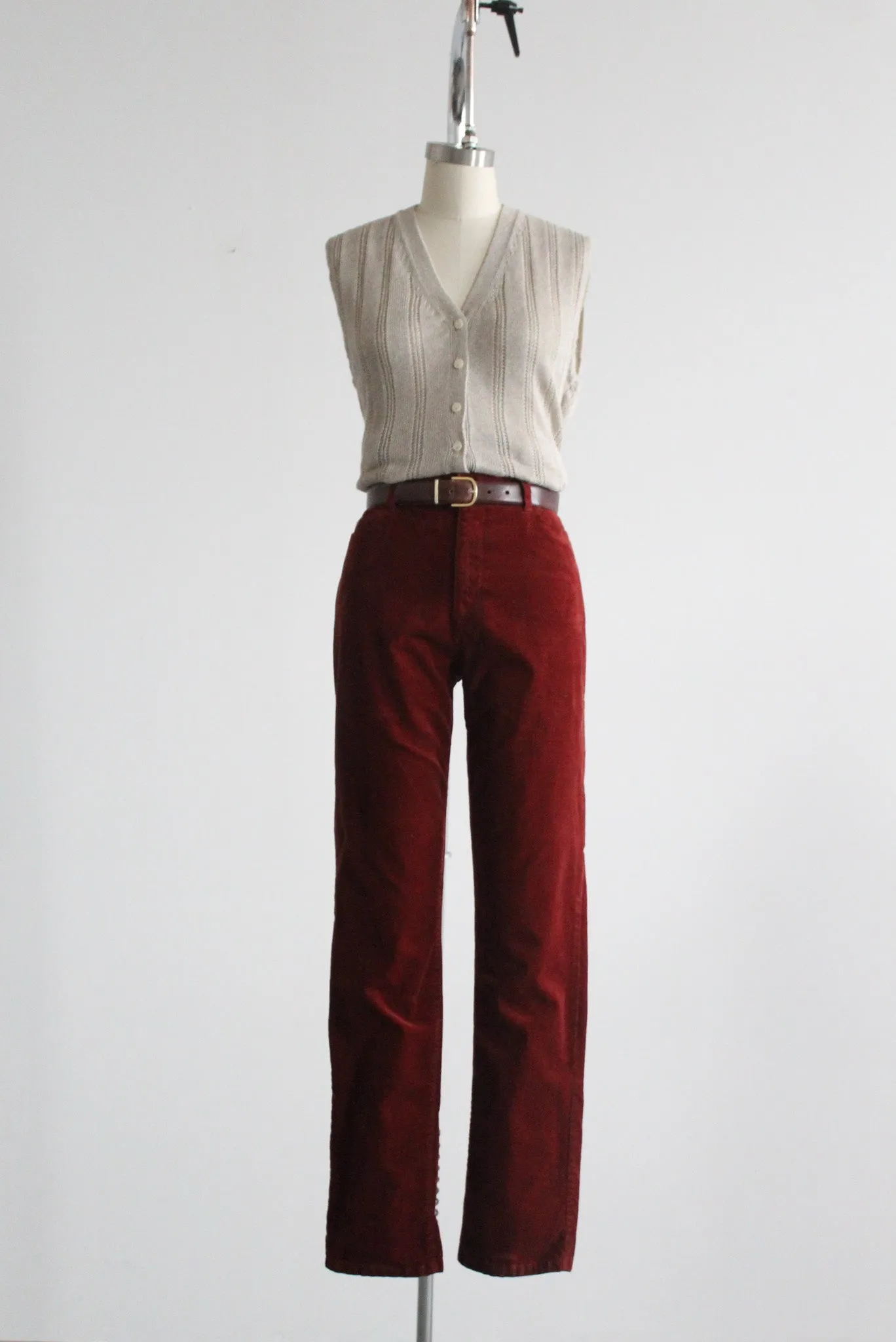 abalone knit vest 1919 Vintage
