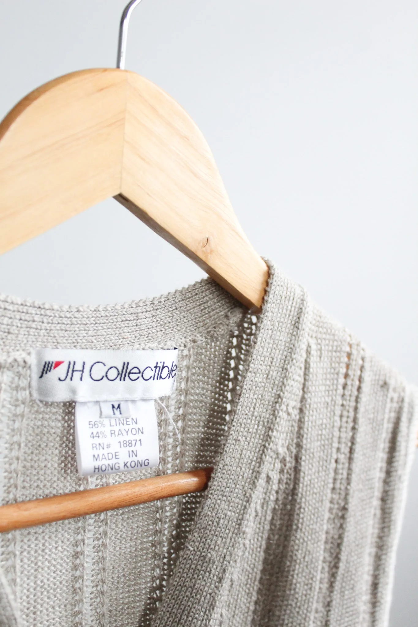 abalone knit vest 1919 Vintage