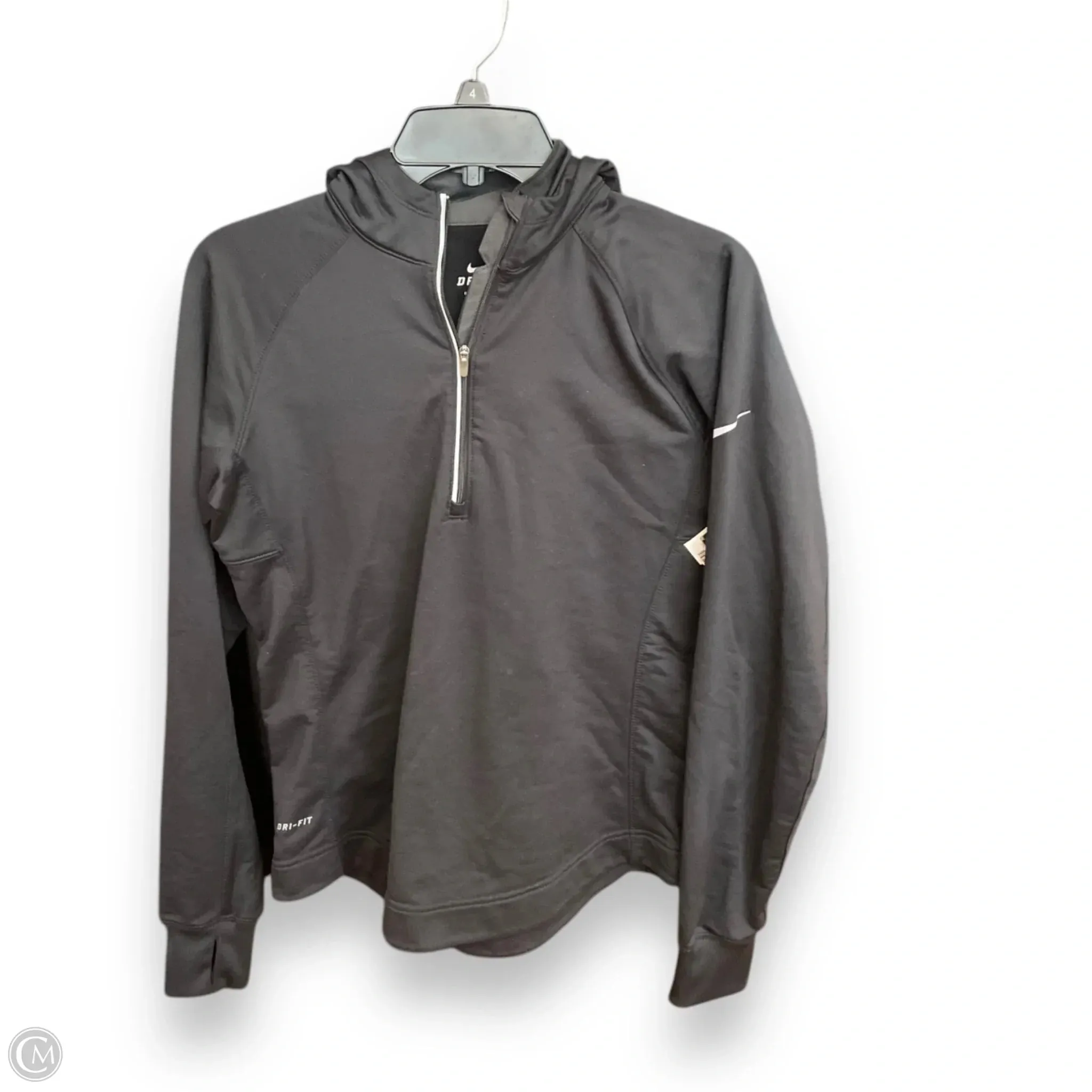 Athletic Jacket By Nike Apparel In Black, Size: M