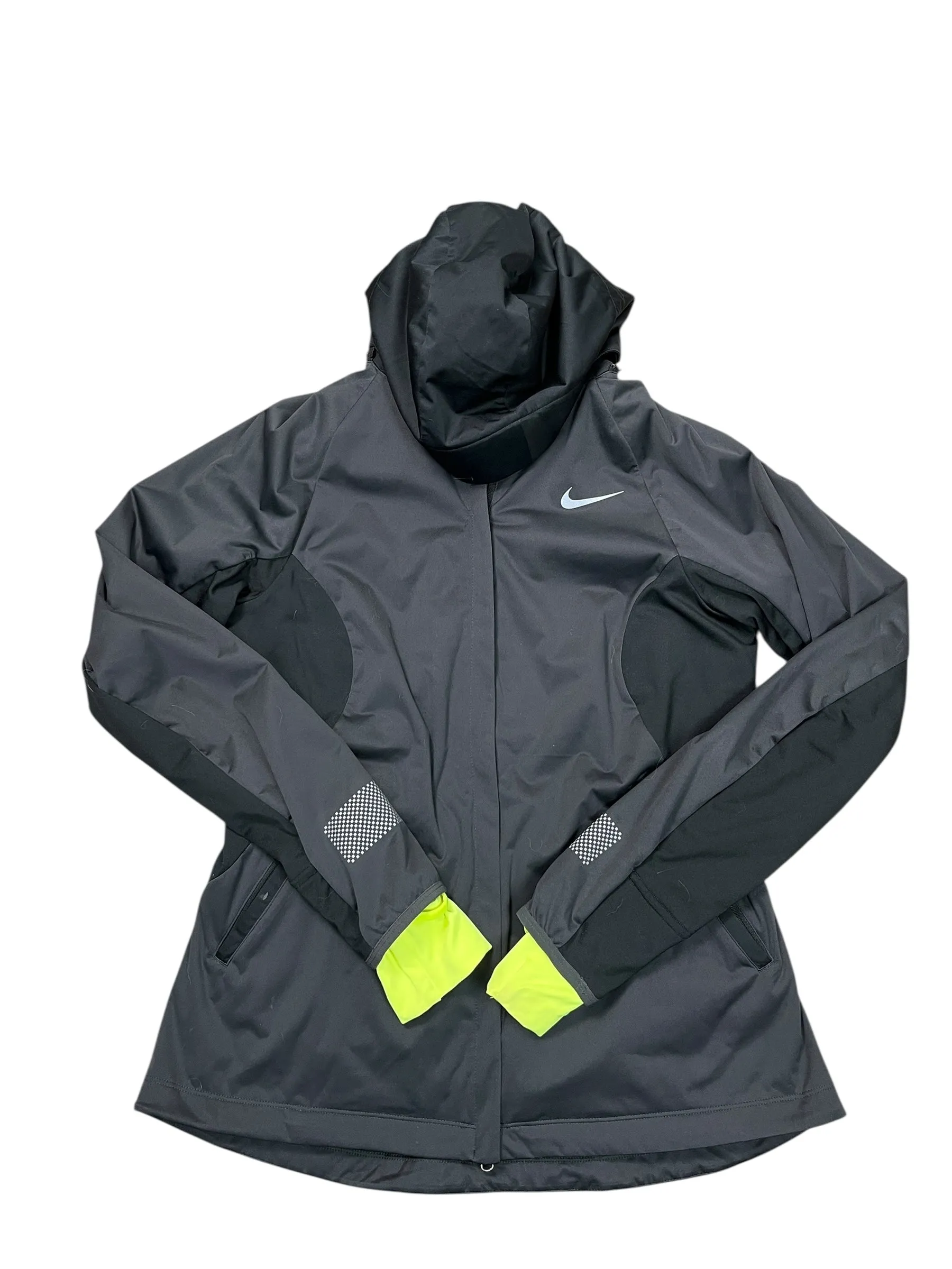 Athletic Jacket By Nike Apparel In Black, Size:L