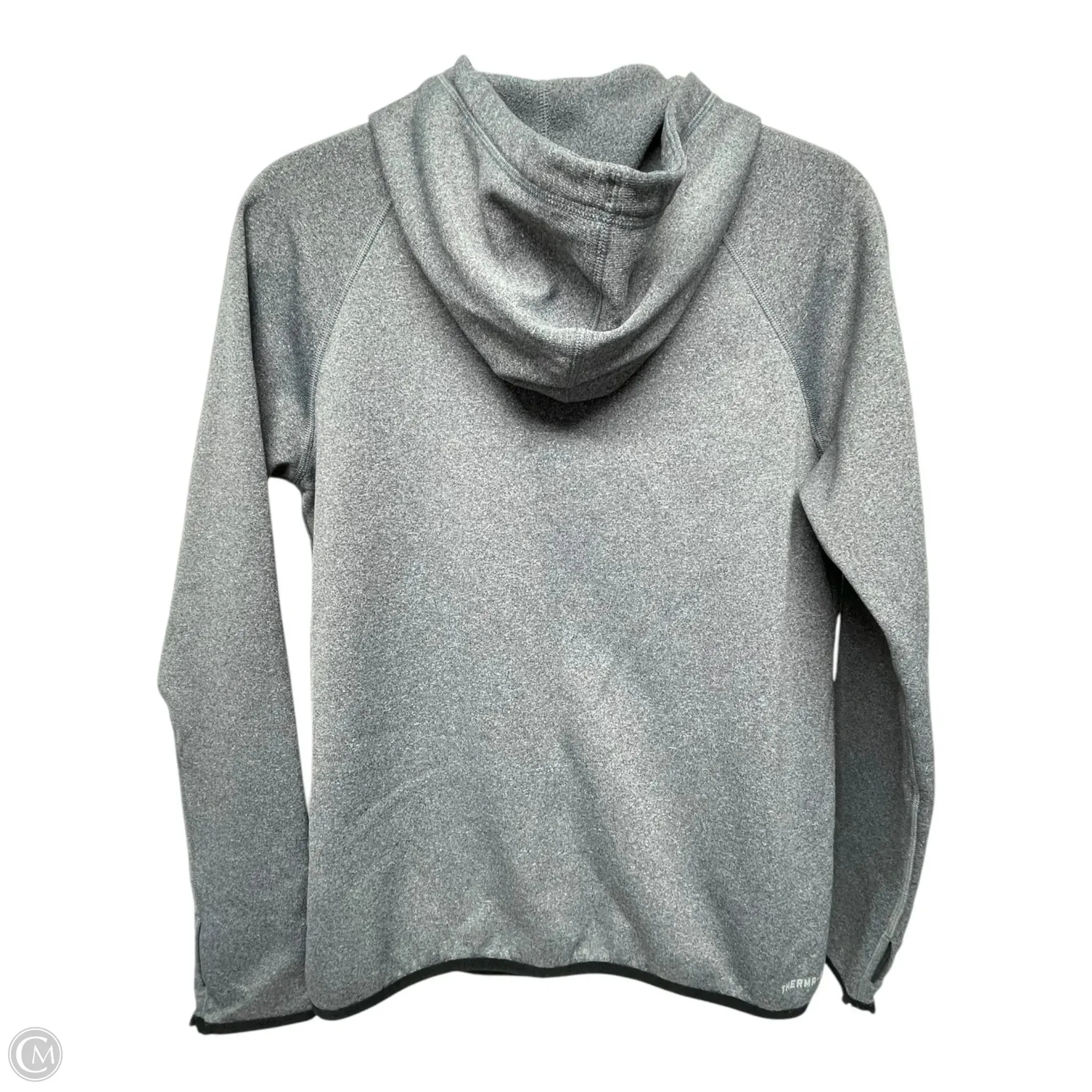 Athletic Jacket By Nike Apparel In Grey, Size: S