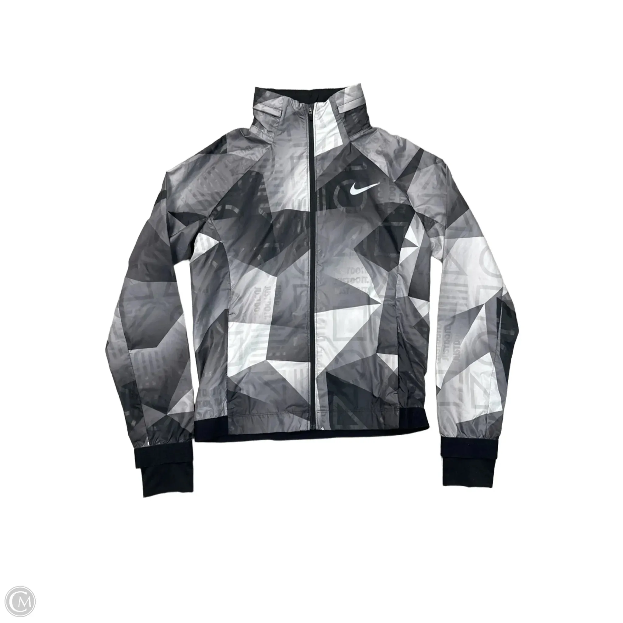 Athletic Jacket By Nike Apparel In Grey, Size: Xs