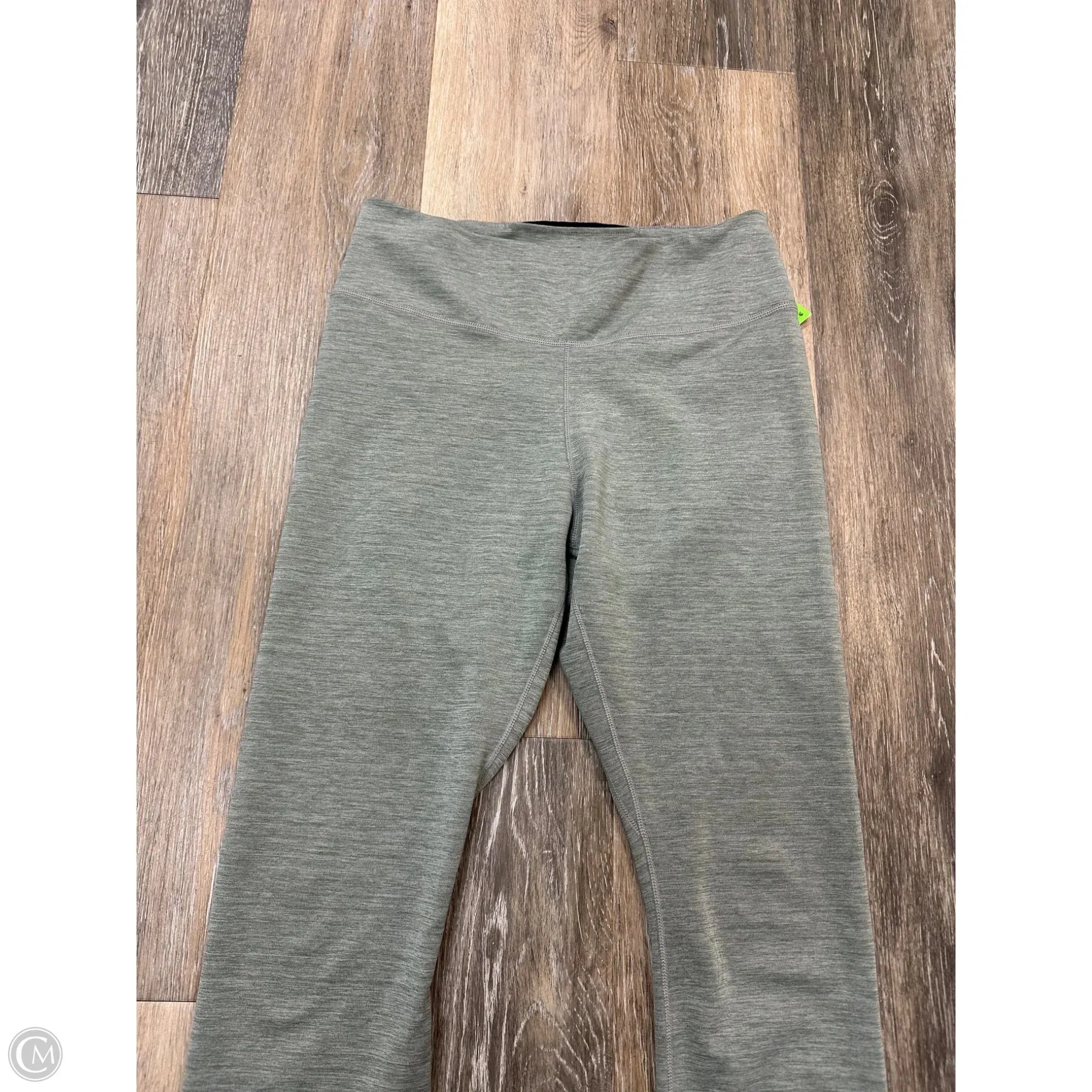 Athletic Leggings By Nike Apparel In Green, Size: M