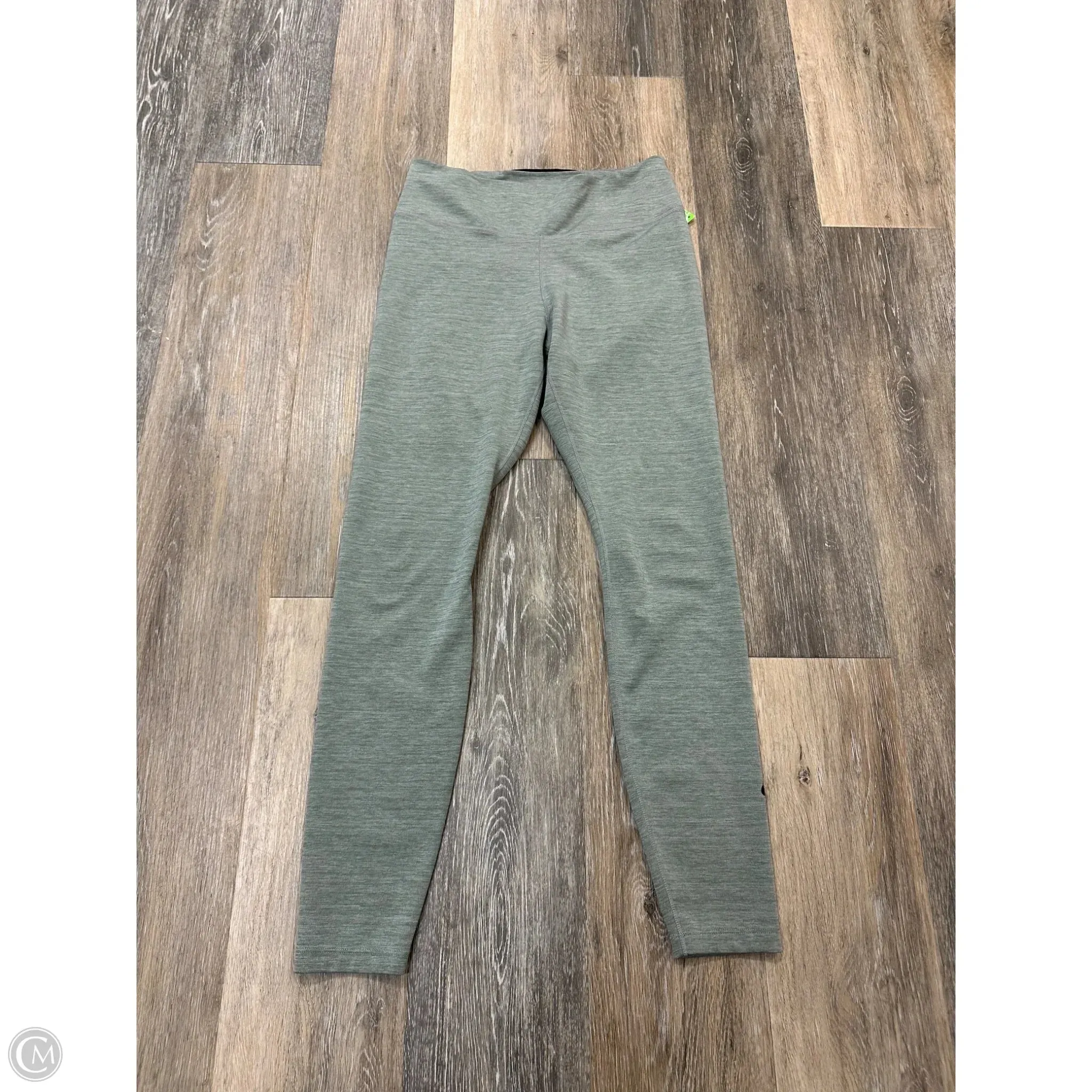 Athletic Leggings By Nike Apparel In Green, Size: M