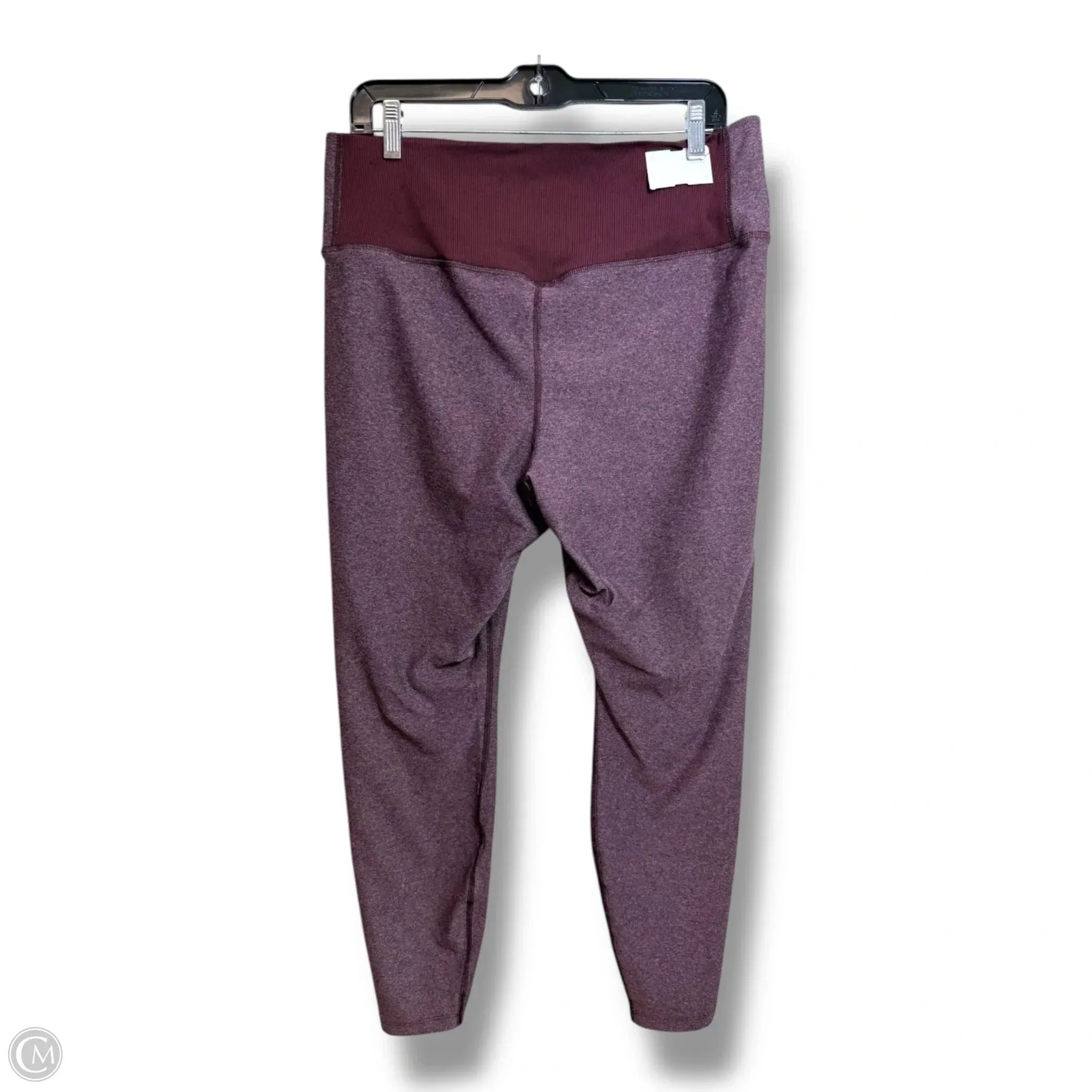 Athletic Leggings By Nike Apparel In Maroon, Size: Xxl