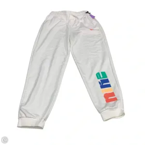 Athletic Pants By Nike Apparel In White, Size: M