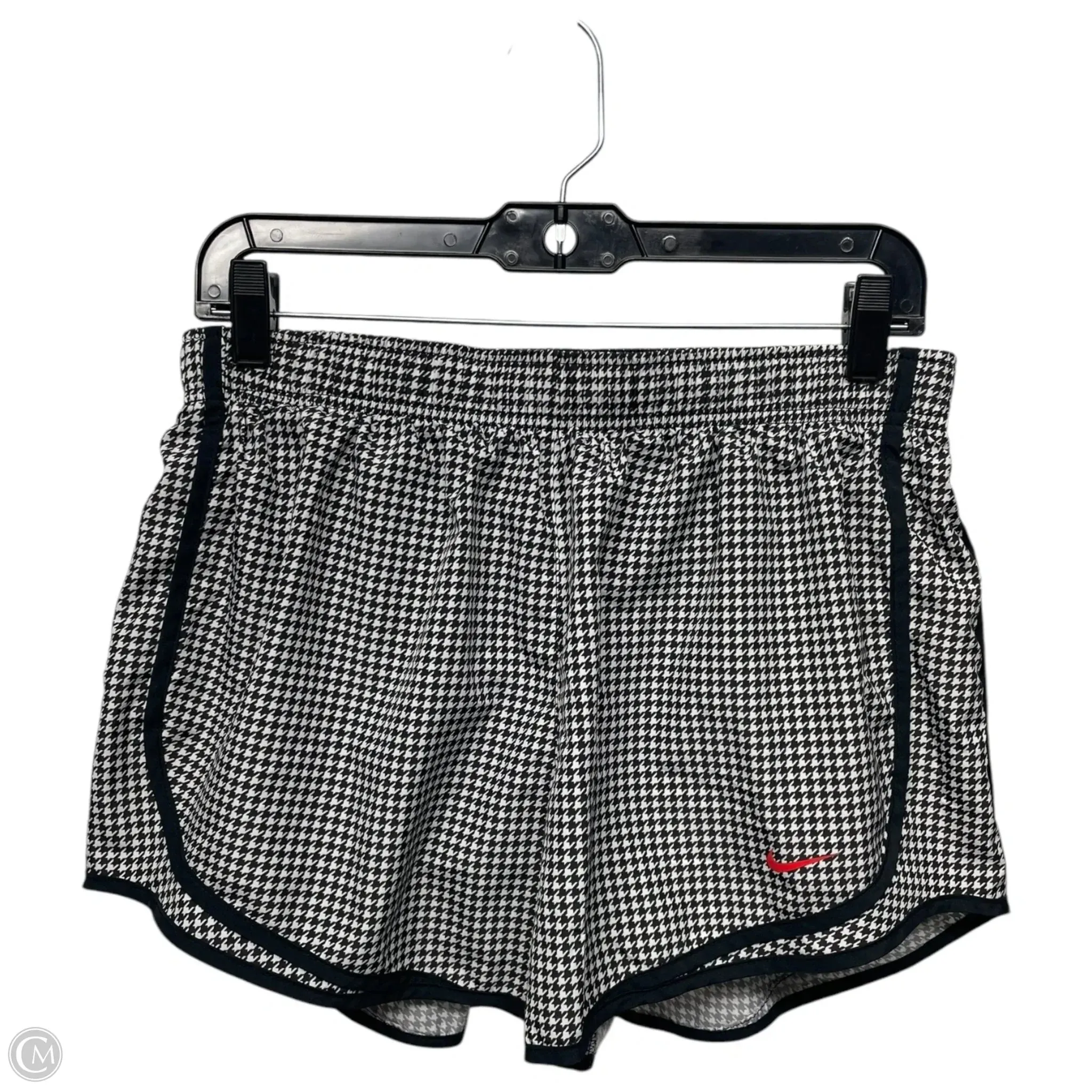 Athletic Shorts By Nike Apparel In Black & White, Size: L