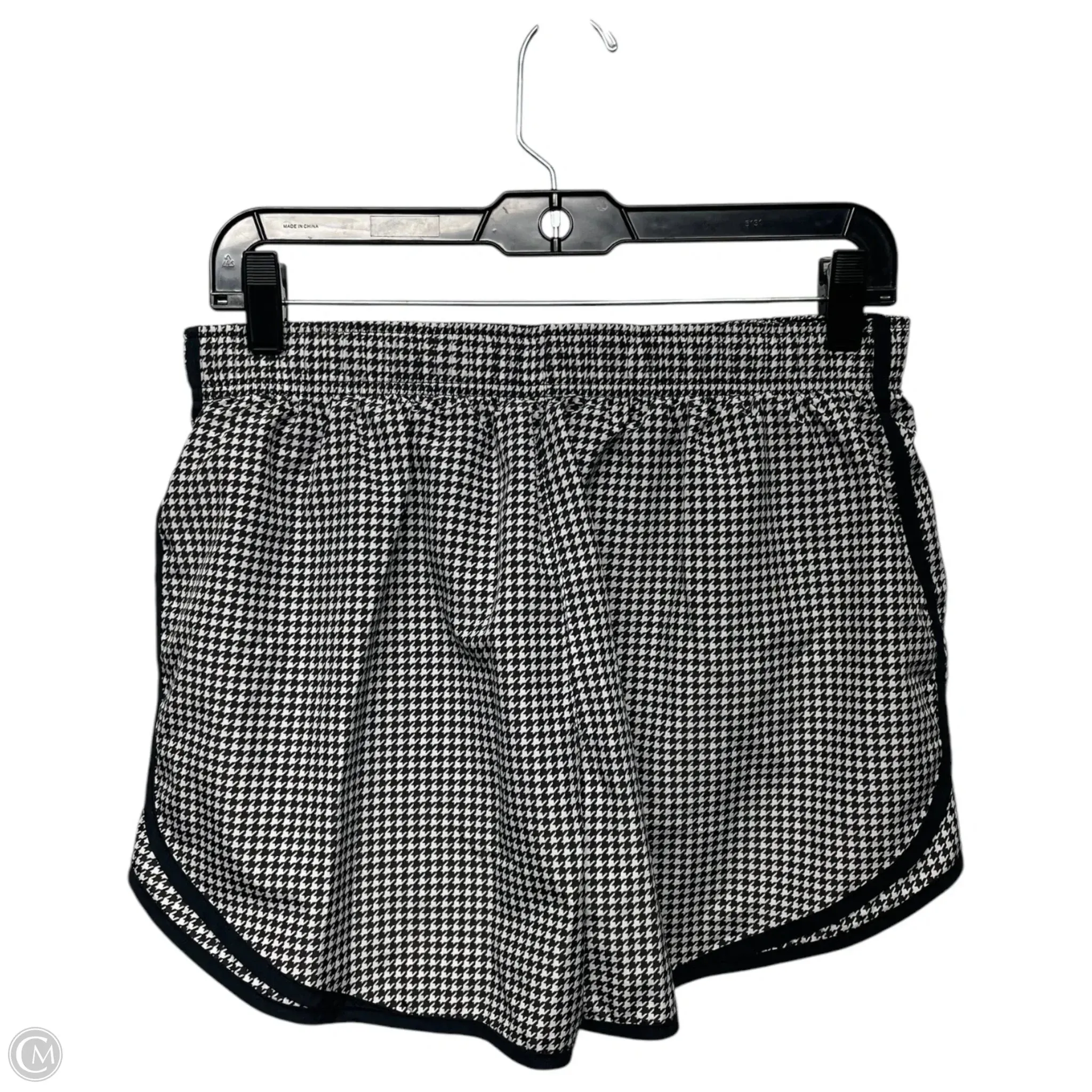 Athletic Shorts By Nike Apparel In Black & White, Size: L