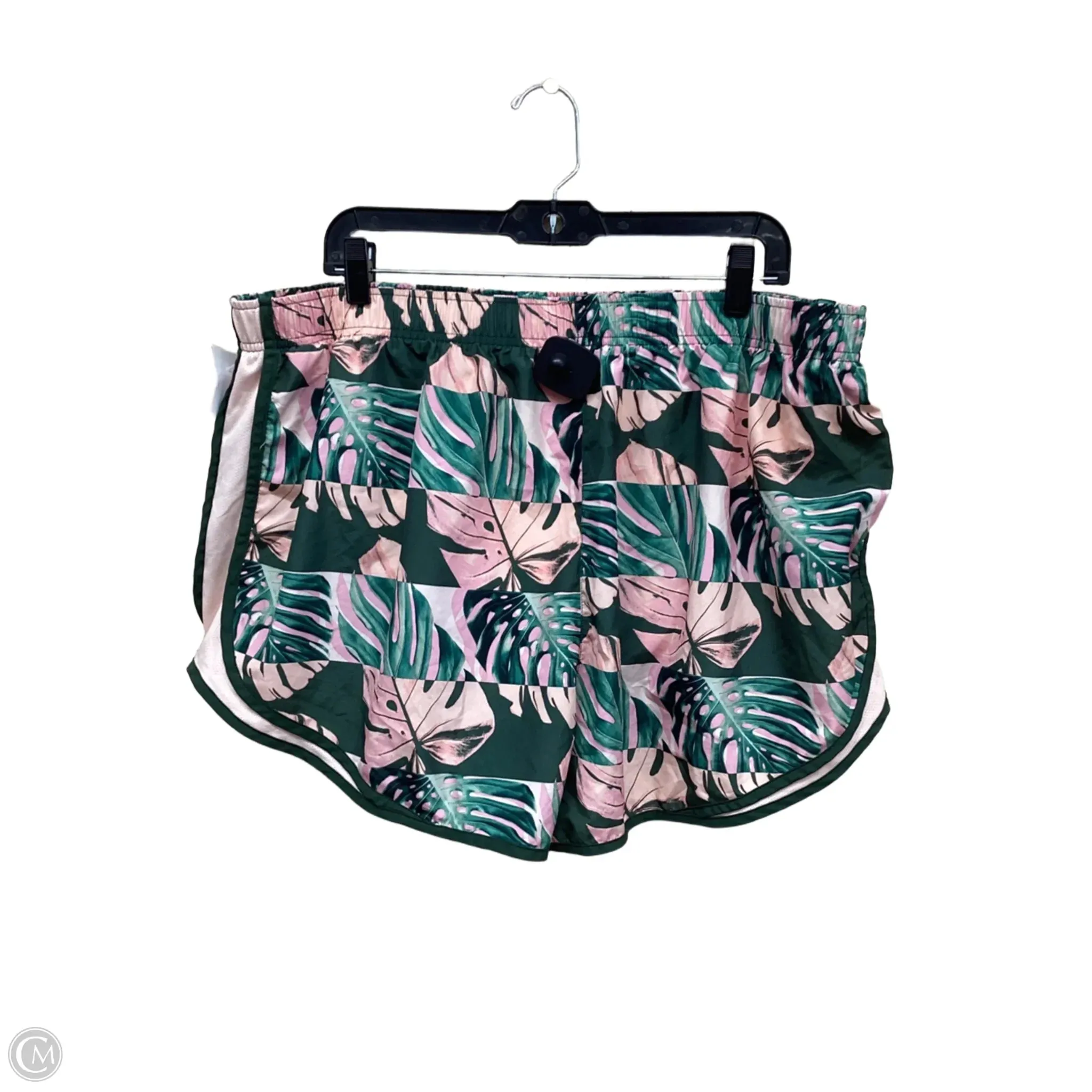 Athletic Shorts By Nike Apparel In Tropical Print, Size: 2x