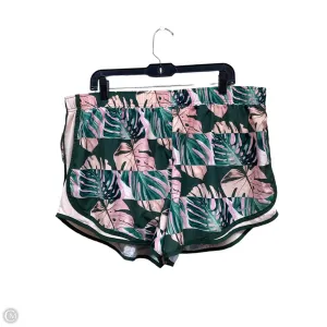 Athletic Shorts By Nike Apparel In Tropical Print, Size: 2x