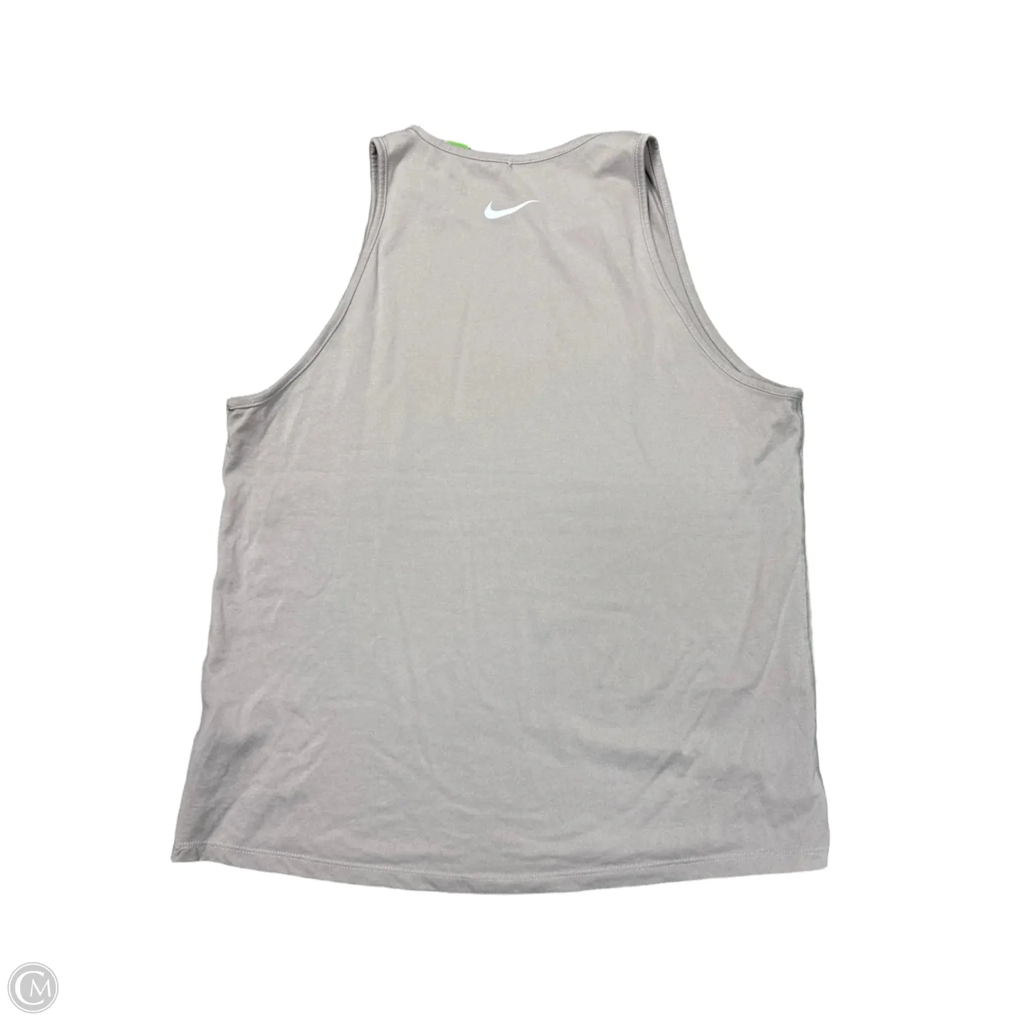 Athletic Tank Top By Nike Apparel In Beige, Size: L