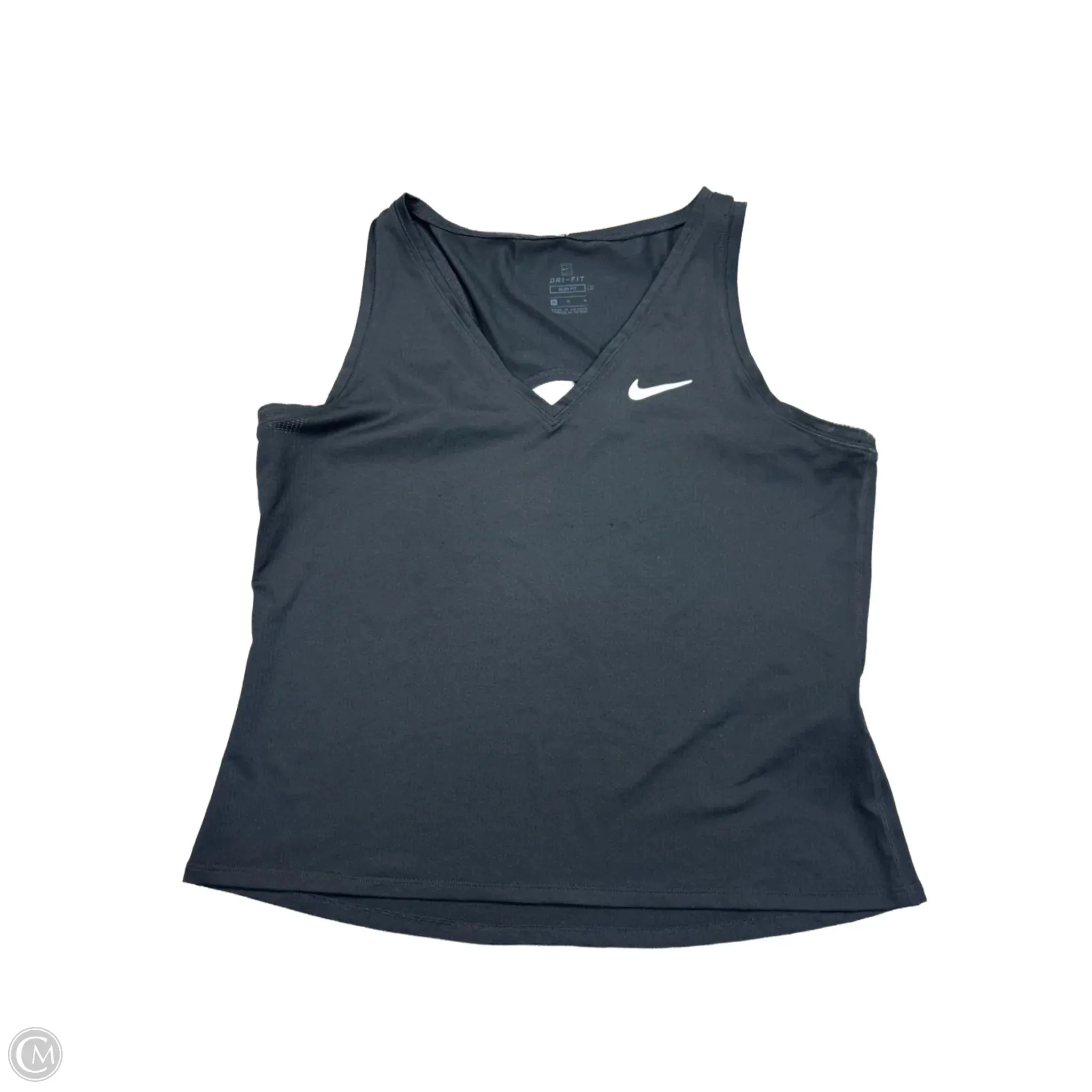 Athletic Tank Top By Nike Apparel In Black, Size: M