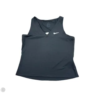 Athletic Tank Top By Nike Apparel In Black, Size: M