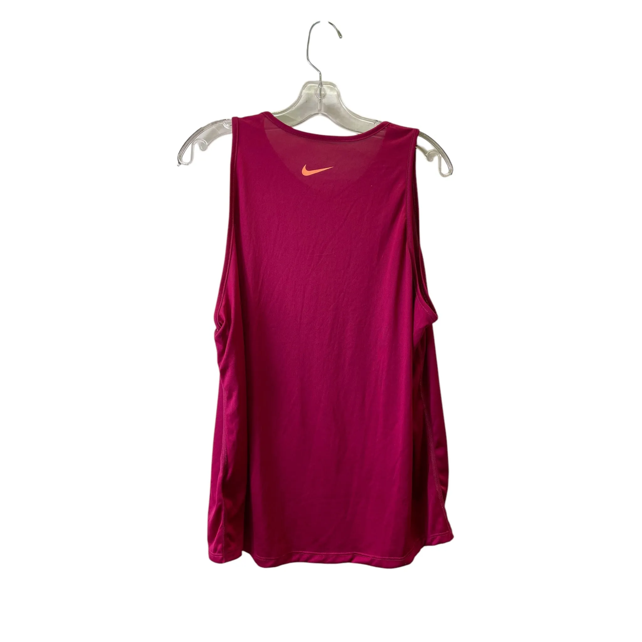 Athletic Tank Top By Nike Apparel In Maroon, Size:Xl