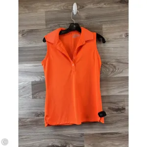 Athletic Tank Top By Nike Apparel In Orange, Size: S