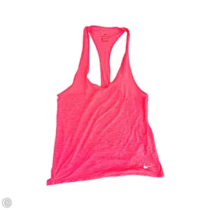 Athletic Tank Top By Nike Apparel In Pink, Size: M