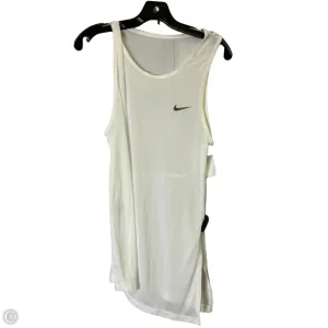 Athletic Tank Top By Nike Apparel In White, Size: S