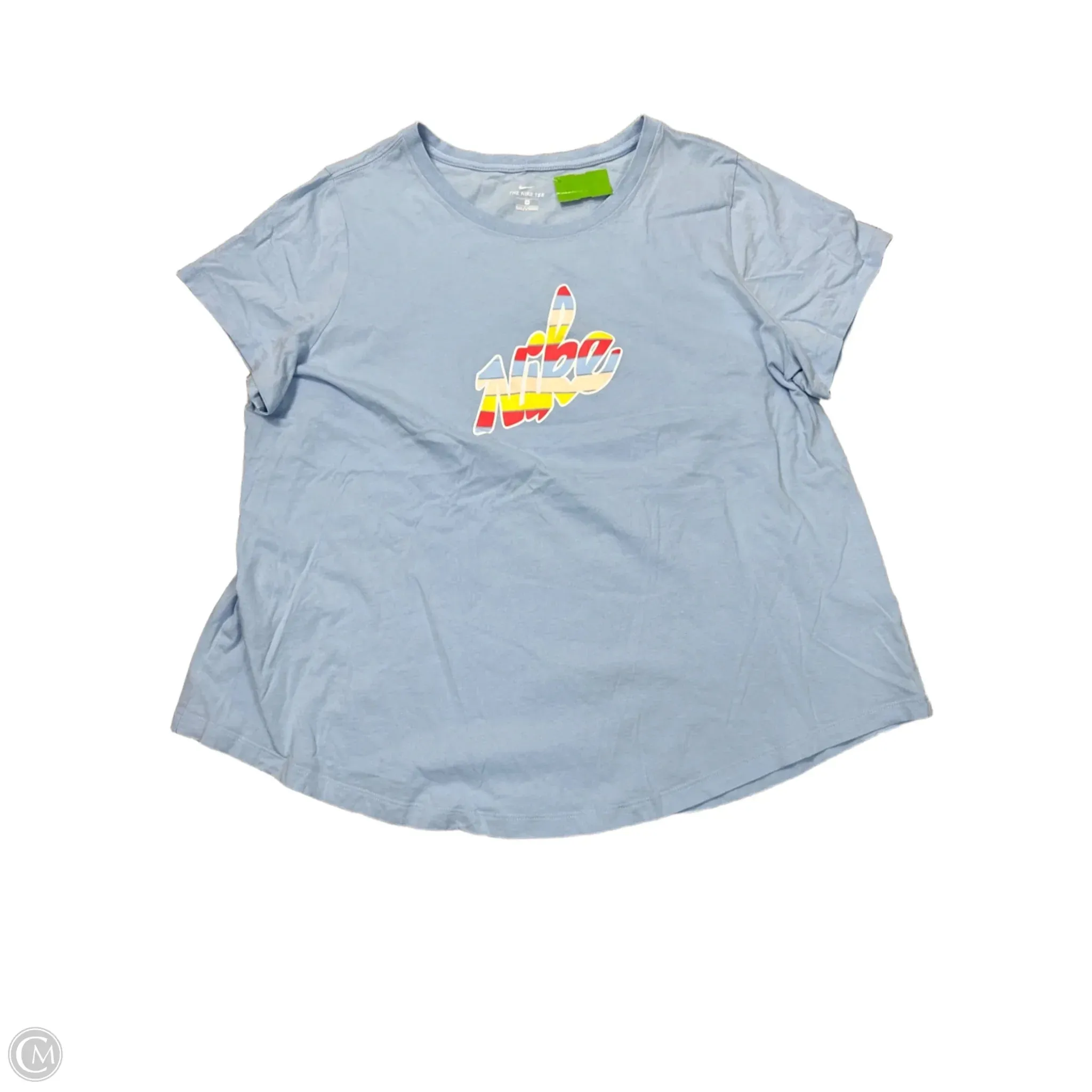 Athletic Top Short Sleeve By Nike Apparel In Blue, Size: 2x