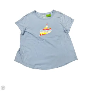 Athletic Top Short Sleeve By Nike Apparel In Blue, Size: 2x