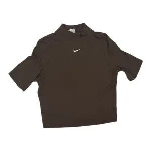 Athletic Top Ss By Nike Apparel In Brown, Size:M