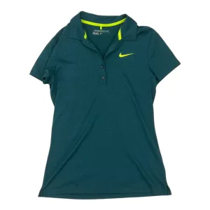 Athletic Top Ss By Nike Apparel In Green, Size:S