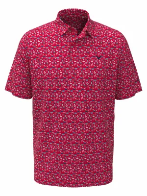 Boys Americana Print Polo Callaway Apparel