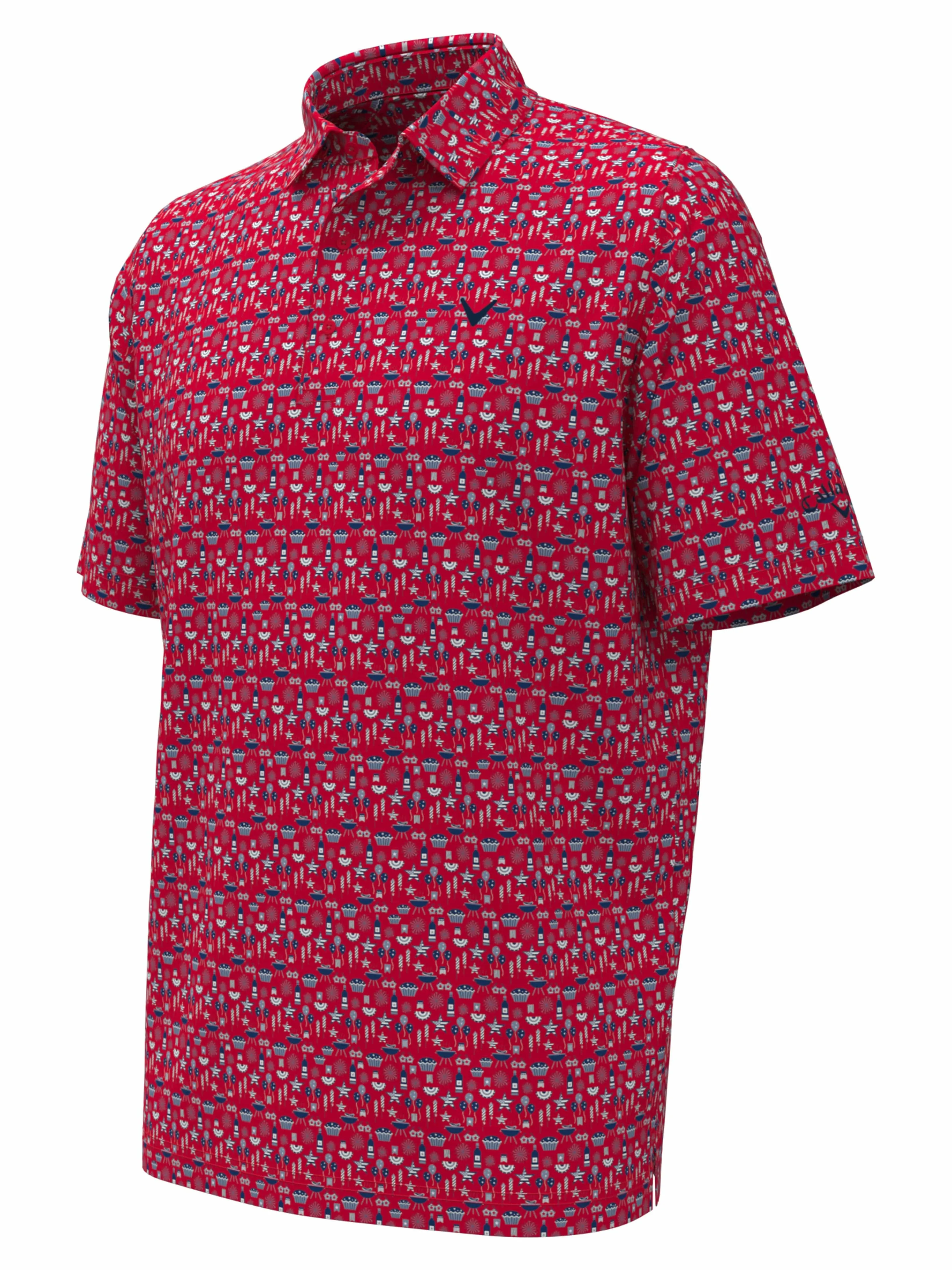 Boys Americana Print Polo Callaway Apparel