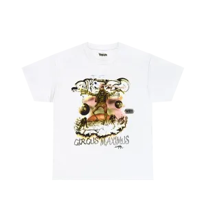 Cactus Jack by Travis Scott Utopia Tour Skitzo Circus Maximus Tee White