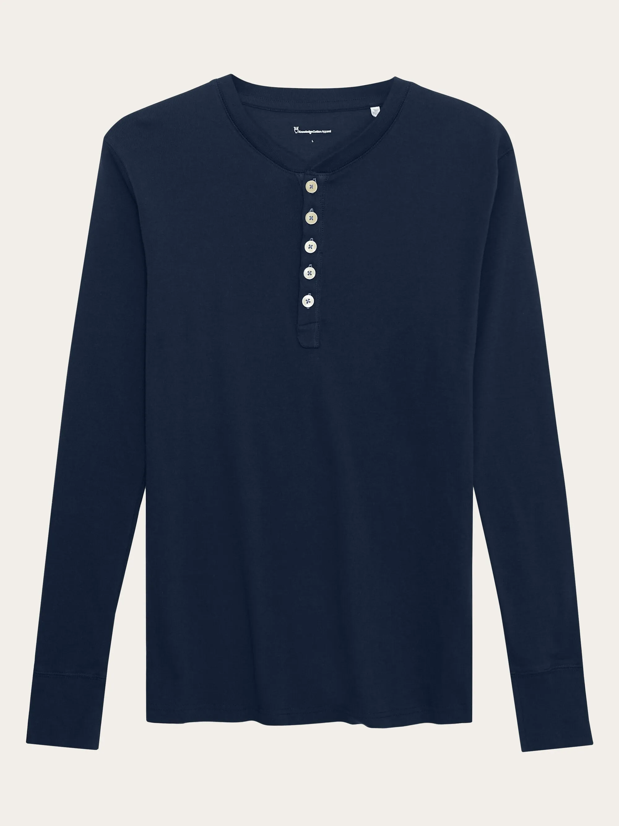 CEDAR LS Henley - Total Eclipse Knowledge Cotton