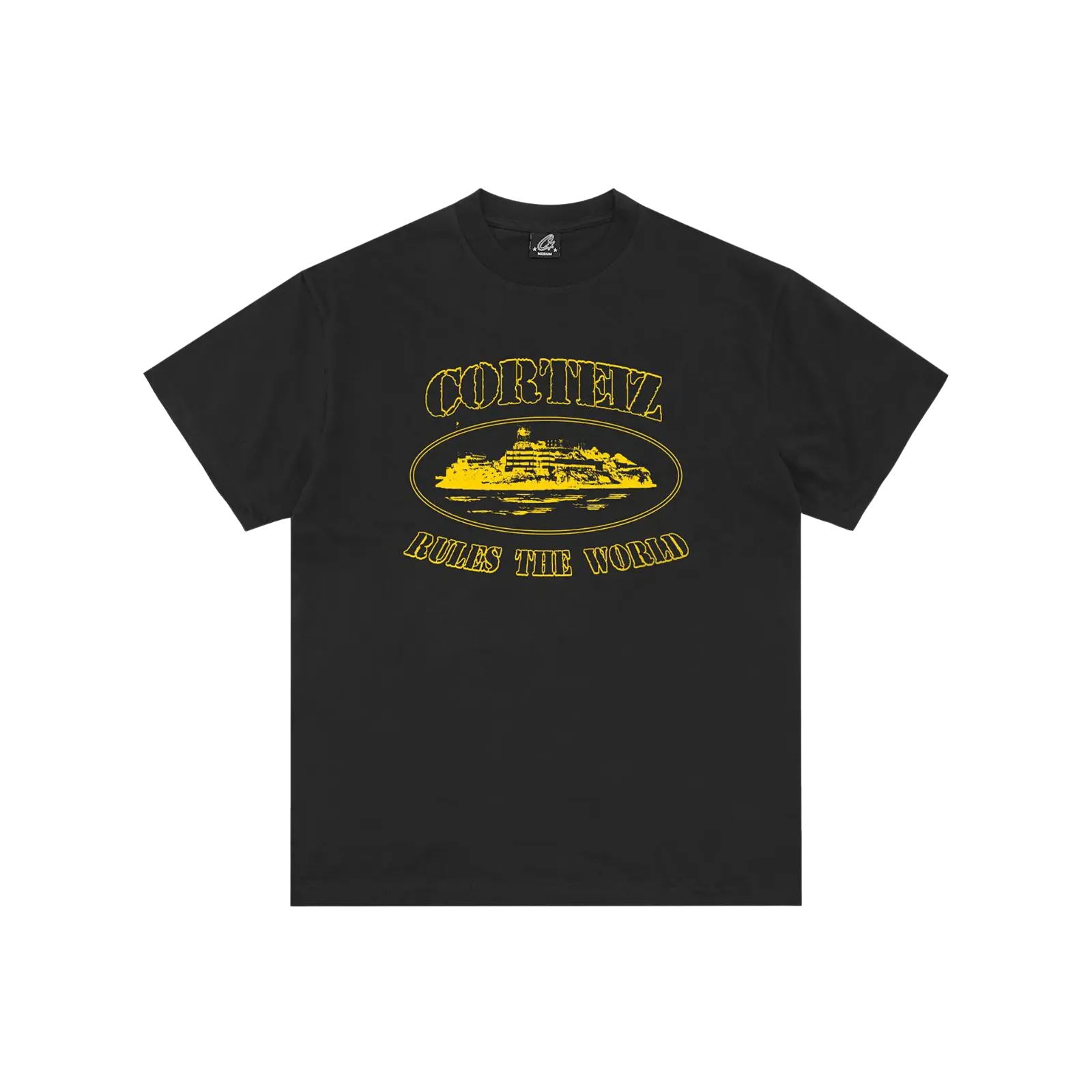Corteiz Alcatraz Tee Black/Yellow