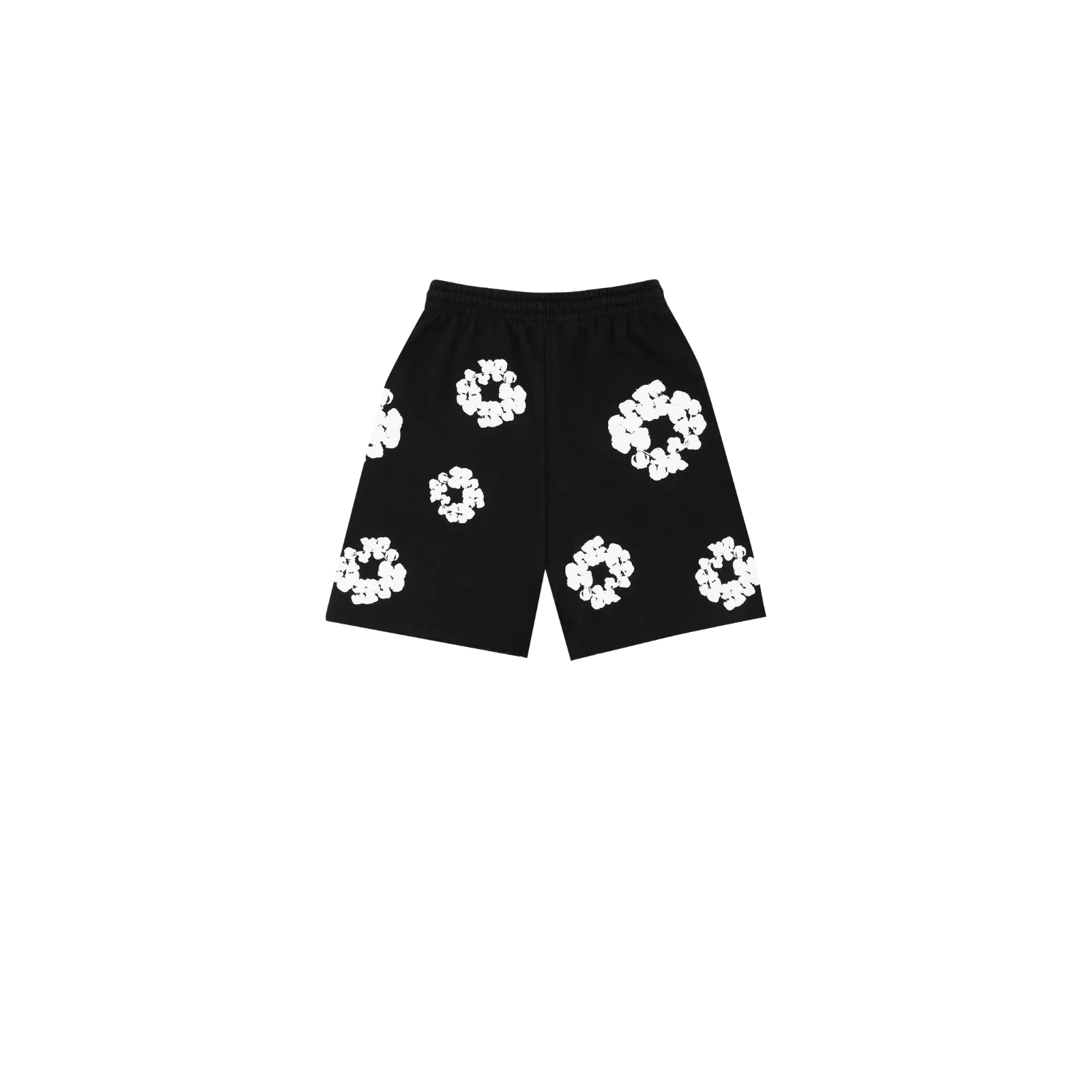 Denim Tears The Cotton Wreath Shorts Black/White