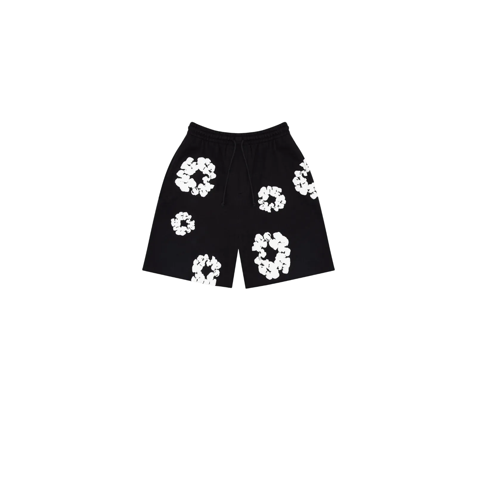 Denim Tears The Cotton Wreath Shorts Black/White