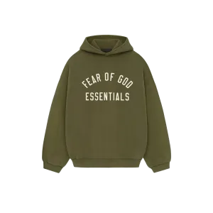 Fear of God Essentials Fleece Hoodie FW24 'Military'