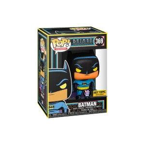 Funko Pop! Heroes Batman The Animated Series Batman (Black Light Glow) Hot Topic Exclusive Figure #369