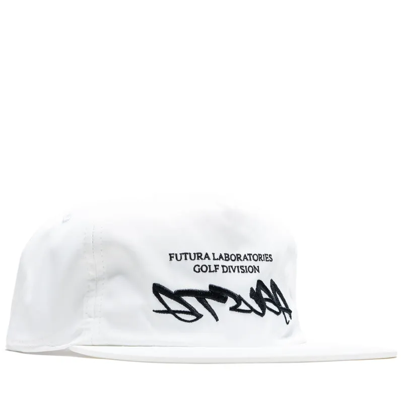 Futura Laboratories x Malbon Golf Atsuga Poly 5 Panel Snapback - White