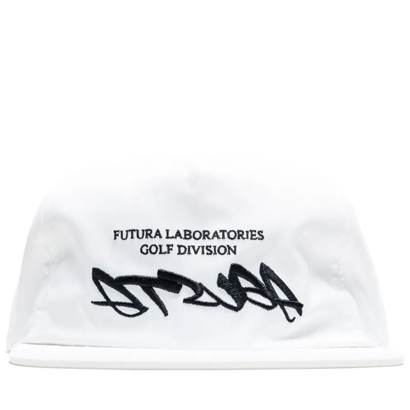Futura Laboratories x Malbon Golf Atsuga Poly 5 Panel Snapback - White