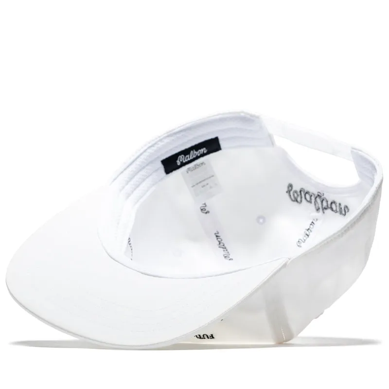 Futura Laboratories x Malbon Golf Atsuga Poly 5 Panel Snapback - White