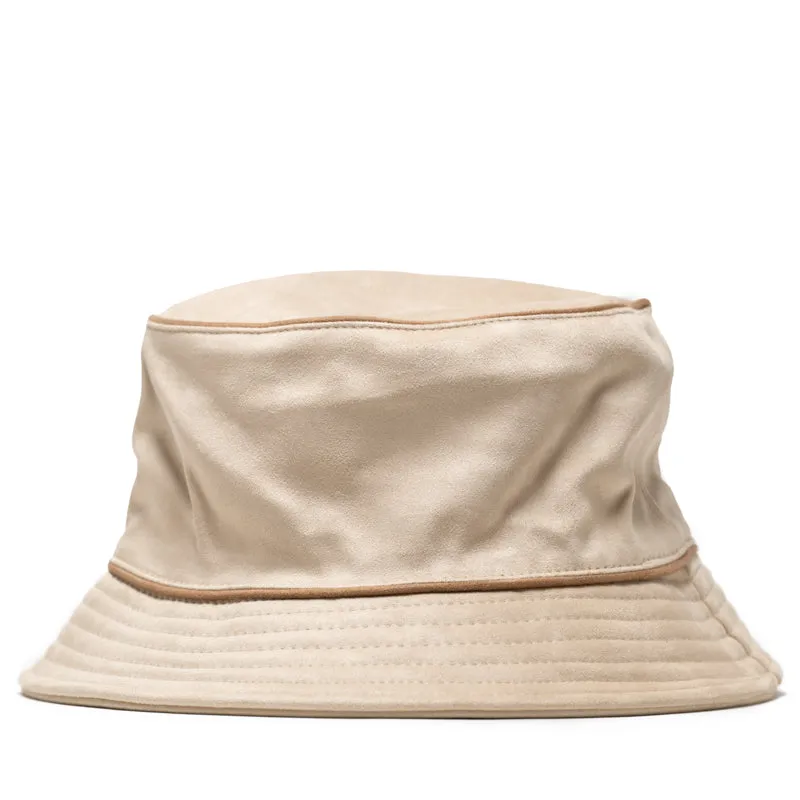 Honor The Gift Faux Suede Bomber Bucket Hat - Bone