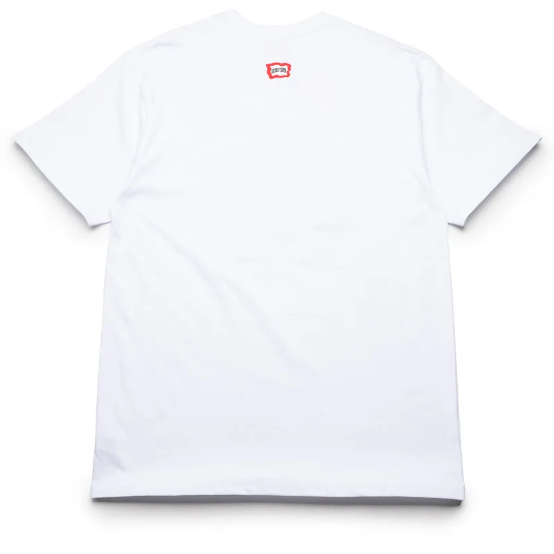 Ice Cream Blurred Tee - Bleach White