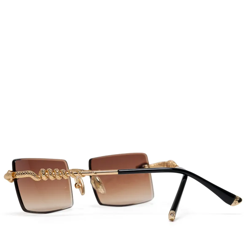 James Oro Serpent Authentic - Brown Tint/Gold