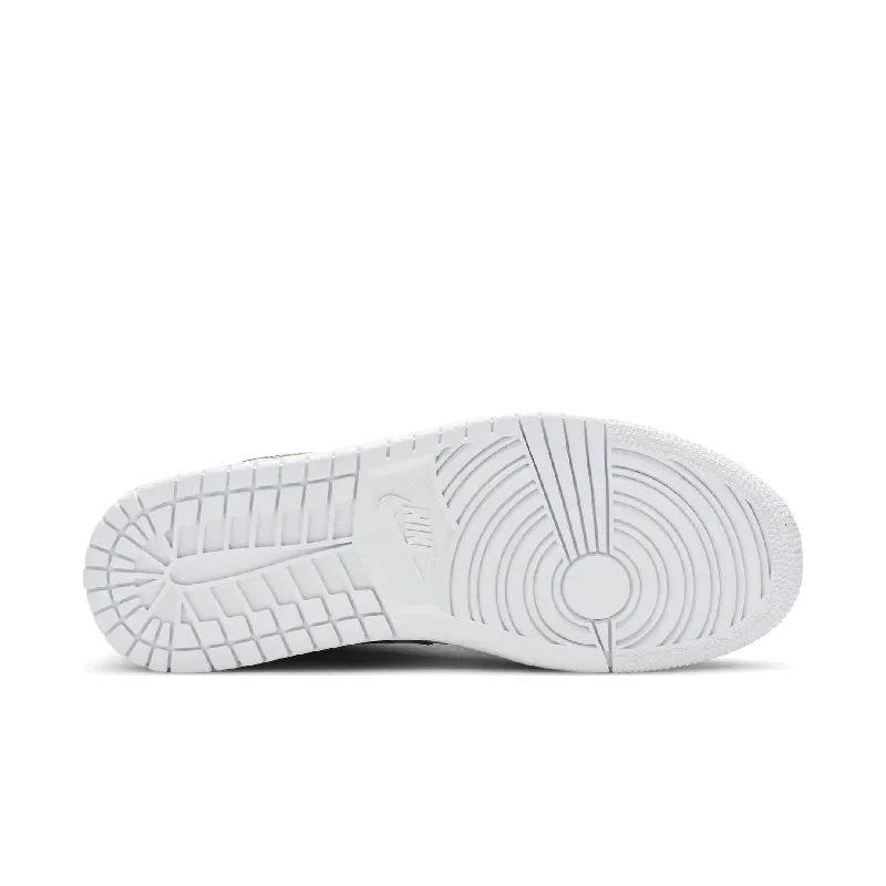 Jordan 1 Low White Metallic Gold (Women's)