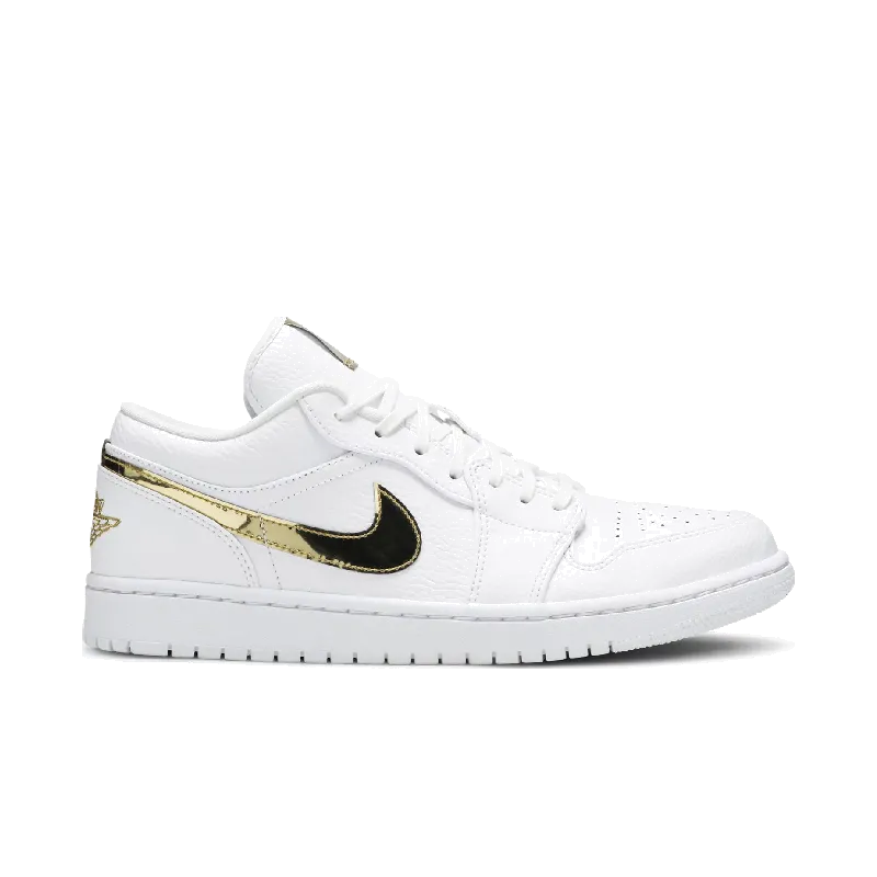 Jordan 1 Low White Metallic Gold (Women's)