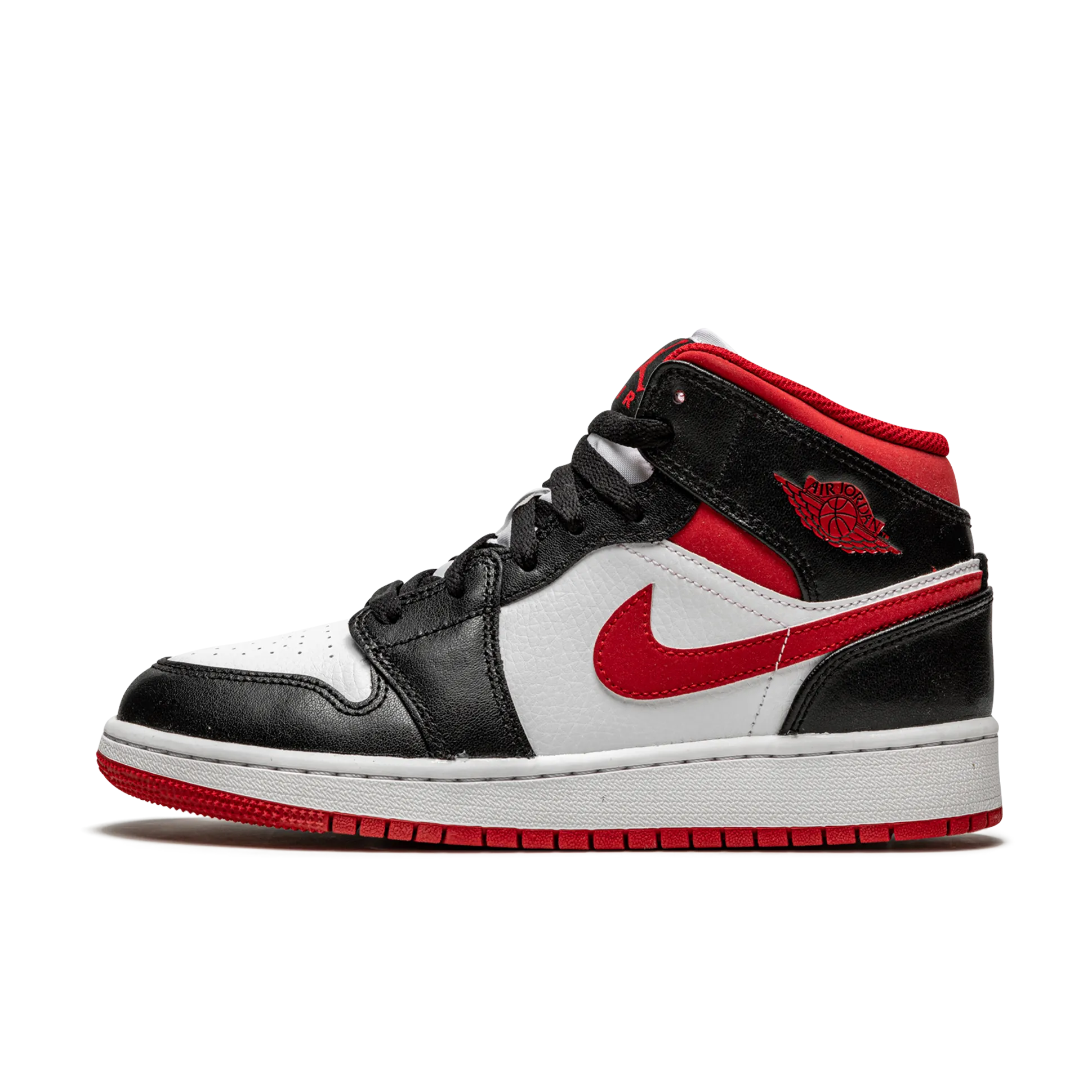 Jordan 1 Mid Black Gym Red (GS)