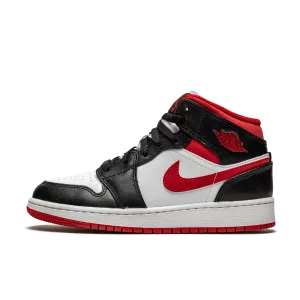 Jordan 1 Mid Black Gym Red (GS)