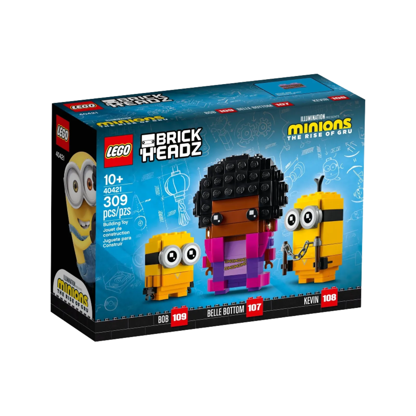 LEGO BrickHeadz Minions: The Rise of Gru - Belle Bottom, Kevin and Bob