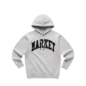 Market Studios Chess Club Applique Fleece Hoodie Grey