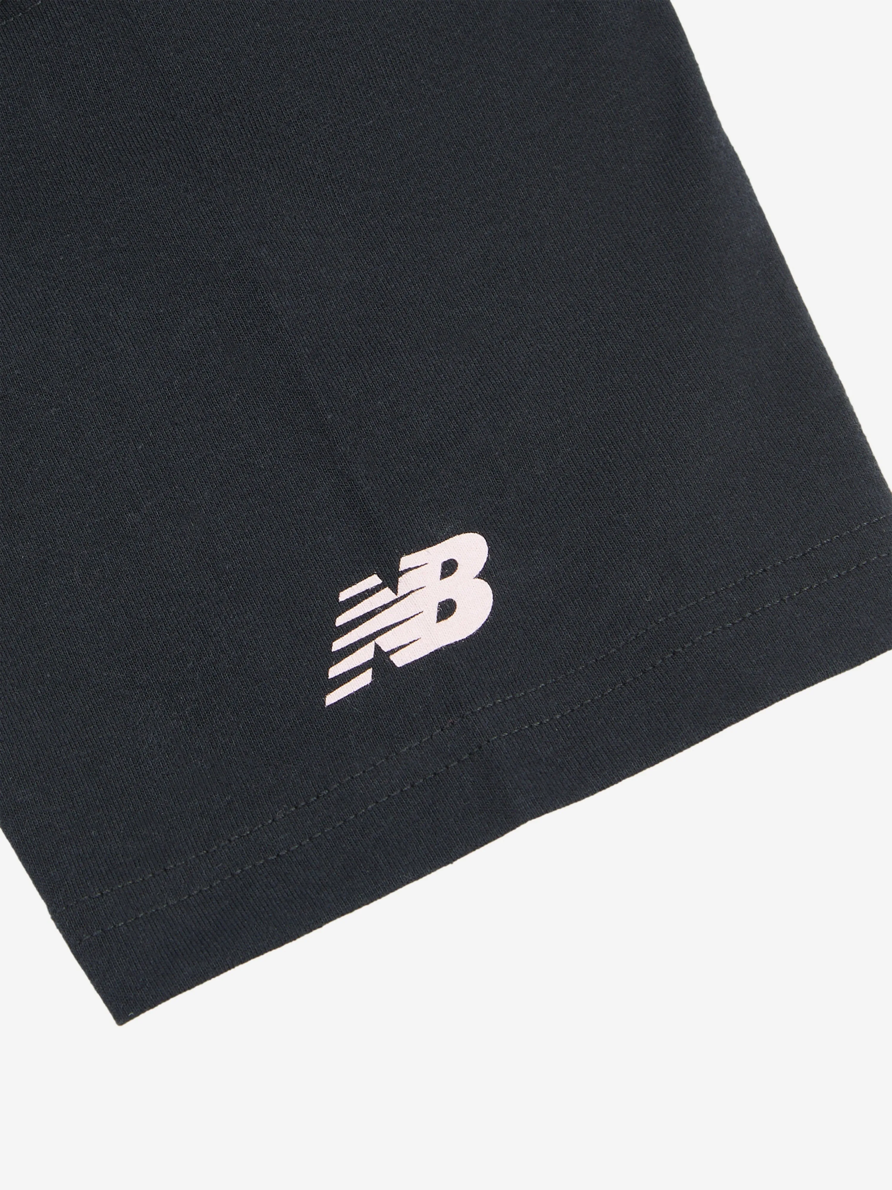 New Balance Girls Fitness Centre Illustrated Graphic T-Shirt in Black