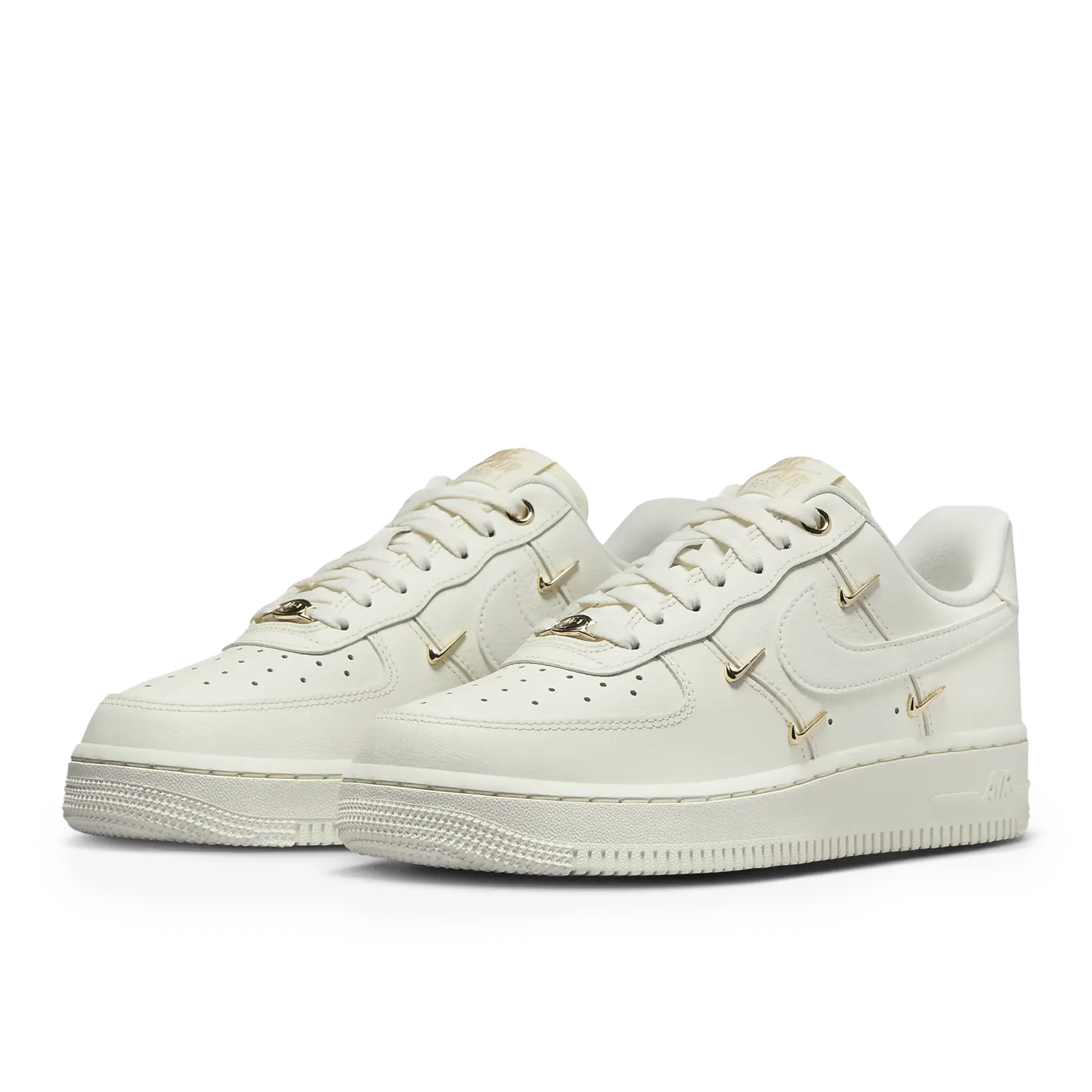 Nike Air Force 1 '07 LX CN Sail Gold Mini Swooshes (Women's)