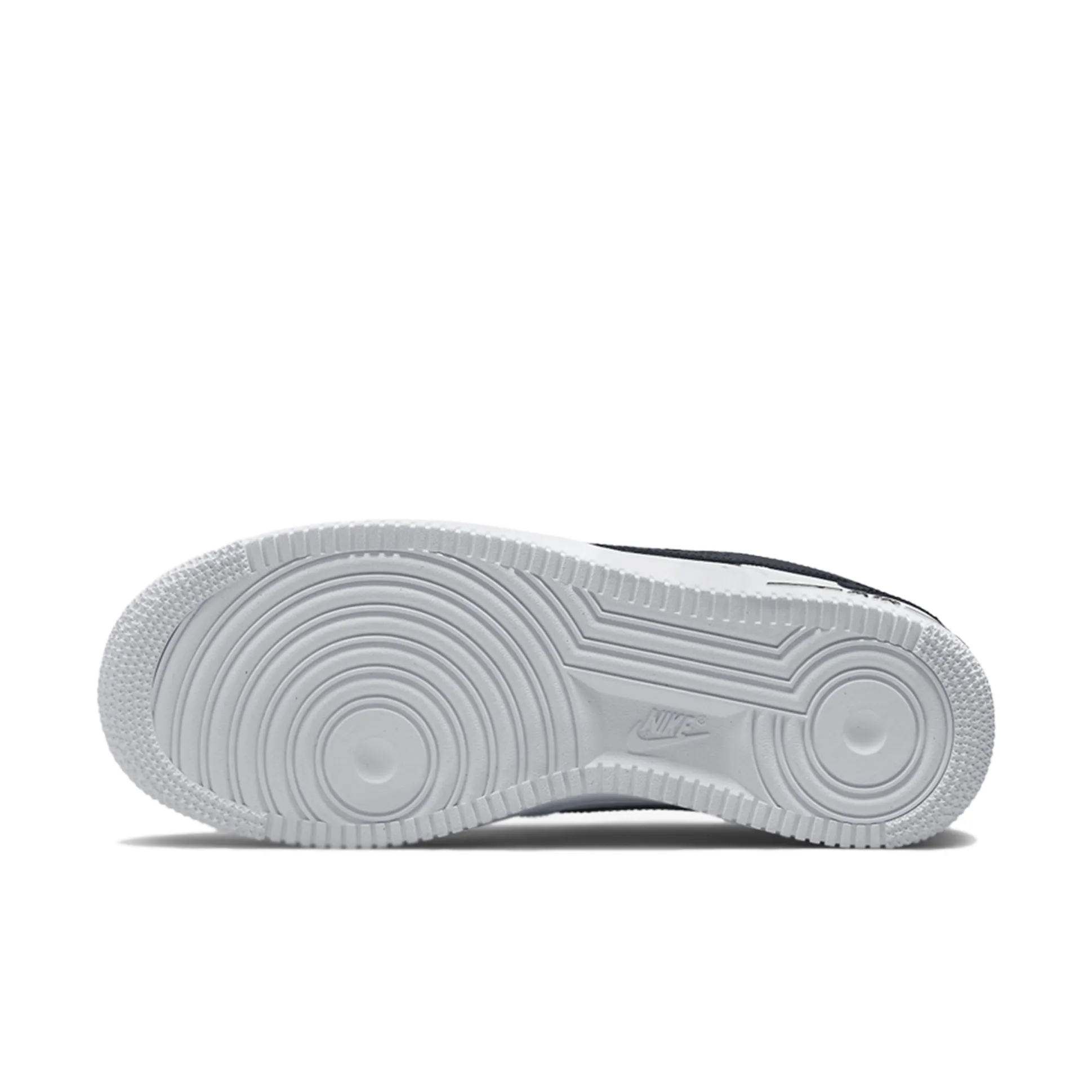Nike Air Force 1 Low Cut Out Swoosh White Black (GS)